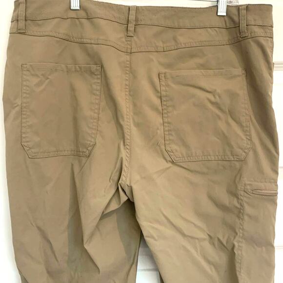 Original Vintage Weatherproof Cargo Pants 40/30 Mens Tan Nylon Outdoor Hiking - Picture 8 of 10